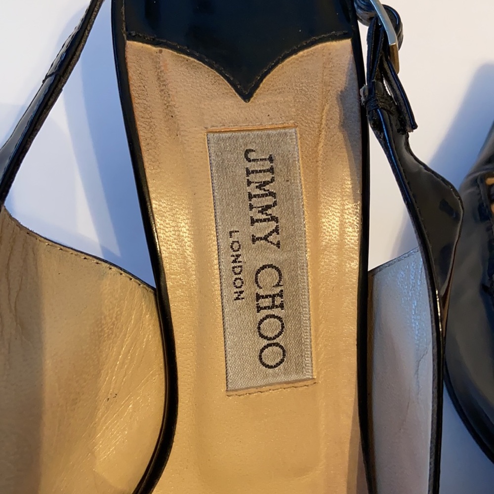 Jimmy Choo Slingback Camo Kitten Heel 38.5